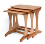 Click here to see Custom Nesting tables in cherry and maple