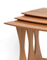 Click here to see a Close up view of Custom Nesting tables in cherry and maple