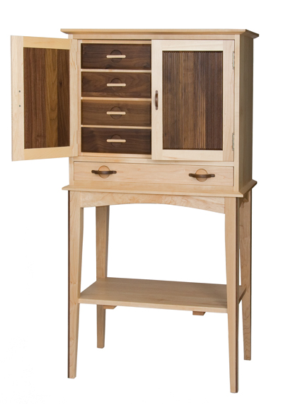 On Vermont Time Custom Built Collectors Cabinet